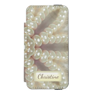 Add your name to this unique pearly case incipio watson™ iPhone 5 wallet case