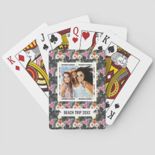 Add Your Name Tropical Drinks With Animals Playing Cards