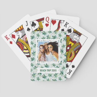Add Your Name | Tropical Foxtail Palm Playing Cards