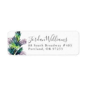 Add Your Name   Twilight Palms- Palm Fronds