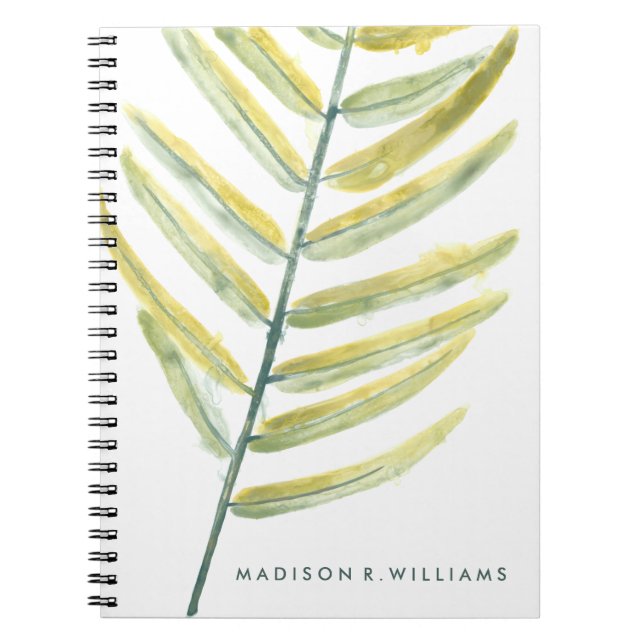Add Your Name | Verdant Impressions VII Spiral Notebook (Front)