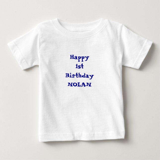 Add your namePersonalized Happy Birthday shirt (Front)