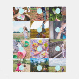 add your own 12 Photos Customizable Fleece Blanket