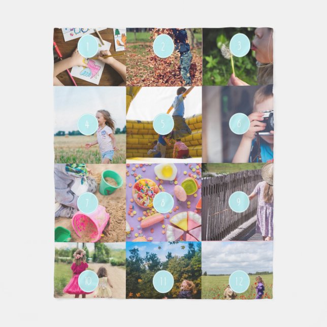 add your own 12 Photos Customizable Fleece Blanket (Front)