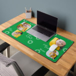 Add Your Own 4 Photographs and Text Personalised  Desk Mat<br><div class="desc">Create a Photo Personalised desk mat from Ricaso - add 4 photographs and text to this great circle and triangle patterned desk mat office accessory - a great addition to your home or office desk, keep your loved ones with you while you work, add photographs of your pets - the...</div>