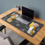 Add Your Own 4 Photographs and Text Personalised  Desk Mat<br><div class="desc">Create a Photo Personalised desk mat from Ricaso - add 4 photographs and text to this great circle and triangle patterned desk mat office accessory - a great addition to your home or office desk, keep your loved ones with you while you work, add photographs of your pets - the...</div>