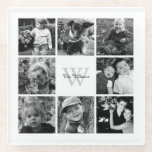 Add Your Own - 8 Picture Gallery Glass Coaster<br><div class="desc">8 Picture Gallery personalised photo design.</div>