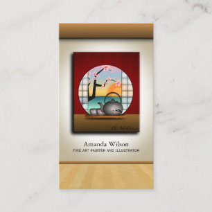 Add Your Own Artwork Fine Art Artist Painter Business Card