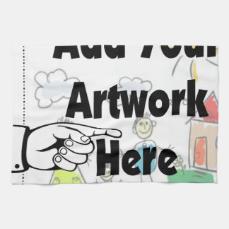 Add your own Artwork or Kid's Artwork for gifts Tea Towel