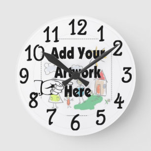 Add your own artwork Wall Clock