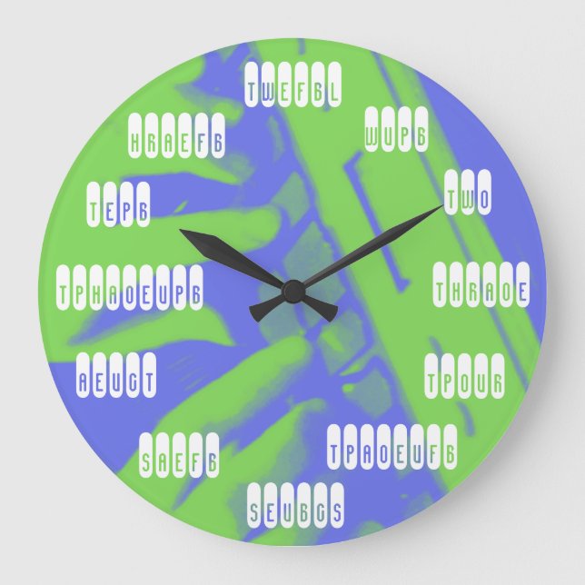 Add Your Own Background Court Reporter Clock (Front)