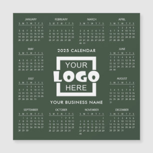 Add Your Own Business Logo 2025 Calendar   Magnet