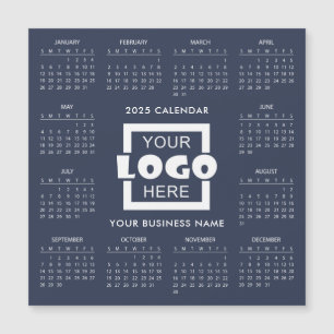 Add Your Own Business Logo 2025 Calendar Magnet