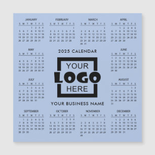Add Your Own Business Logo 2025 Calendar Magnet