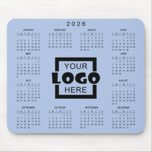 Add Your Own Business Logo 2026 Calendar Mouse Pad