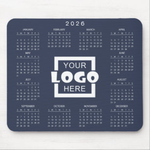 Add Your Own Business Logo 2026 Calendar Mouse Pad