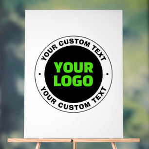 Add Your Own Business Logo or Uploaded Design Acrylic Sign