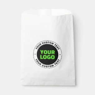 Add Your Own Business Logo or Uploaded Design Favour Bags