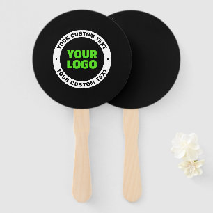 Add Your Own Business Logo or Uploaded Design Hand Fan
