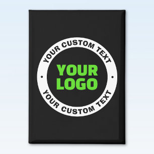 Add Your Own Business Logo or Uploaded Design Magnet