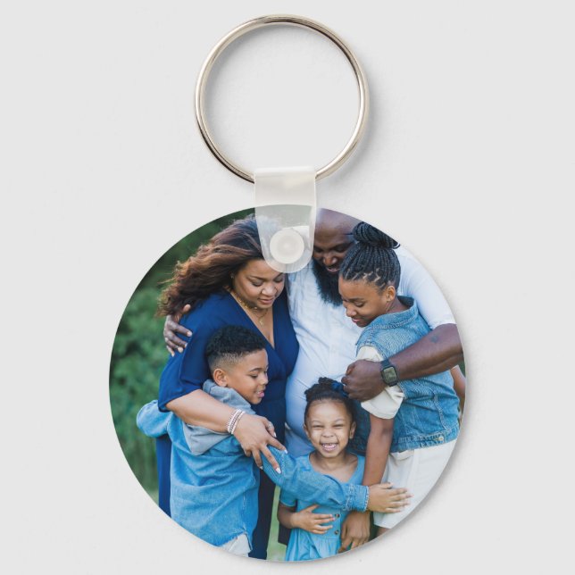 Add Your Own Cherished Family Memory Picture Key Ring (Front)