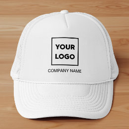 Add Your Own Company Logo and Name or Text Trucker Hat
