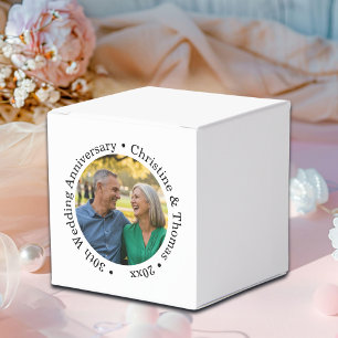 Add Your Own Couple Photo 30th Wedding Anniversary Favour Box