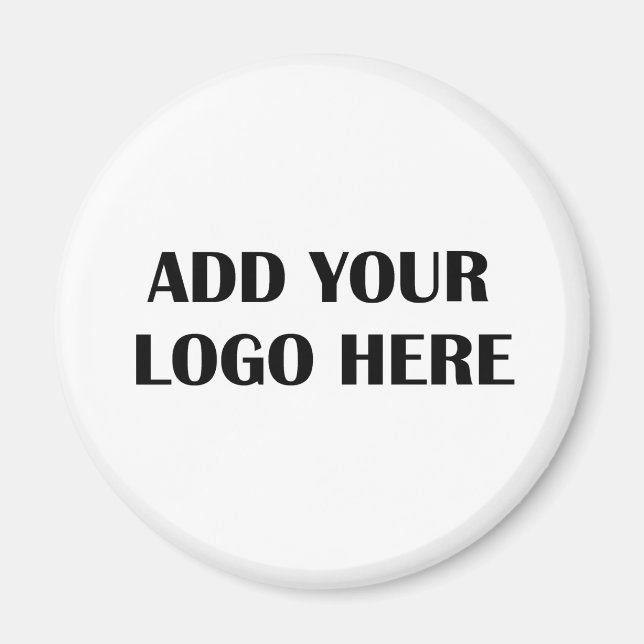 Add Your Own Custom Business Logo To This Magnet (Front)