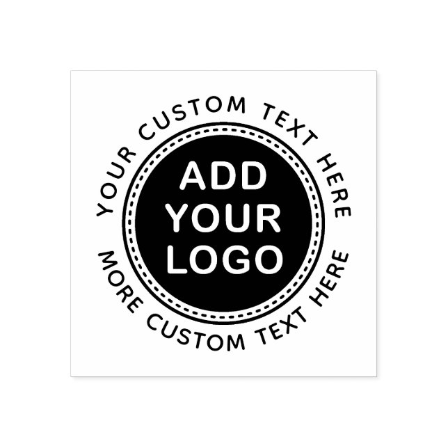 Add your own custom logo and text rubber stamp (Imprint)