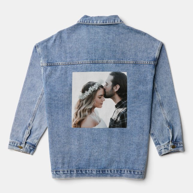 Add Your Own Custom Photo Denim Jacket (Back)