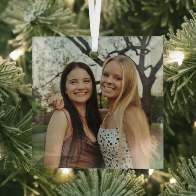 Add Your Own Custom Photo Glass Tree Decoration (Insitu)