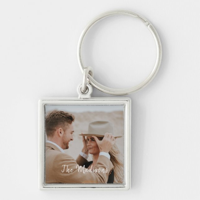 Add Your Own Custom Photo  Key Ring (Front)