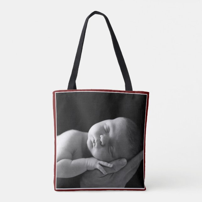 Add Your Own Custom Photo Tote Bag Double-Sided (Back)