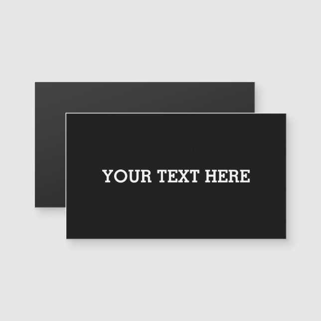 Add Your Own Custom Text Here Black and White (Front/Back)