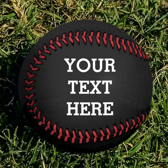 Add Your Own Custom Text Here Black and White Baseball (Creator Uploaded)