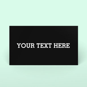 Add Your Own Custom Text Here Black and White Referral Card
