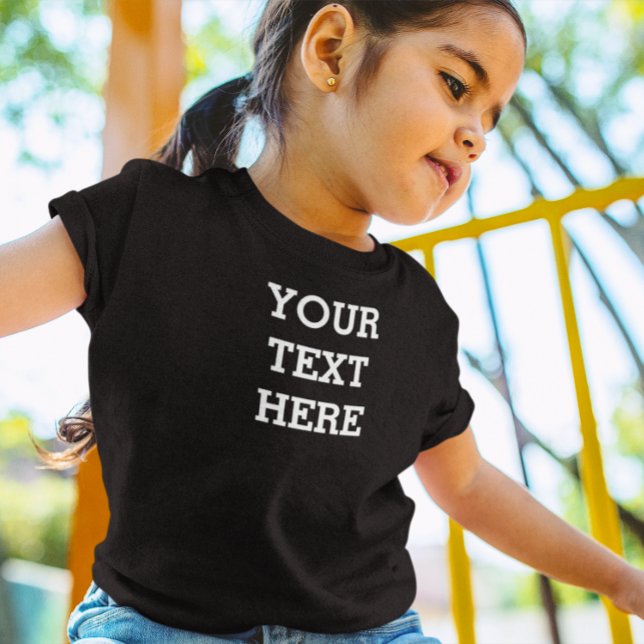 Add Your Own Custom Text Here Black and White T-Shirt (Creator Uploaded)