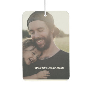Add Your Own Dad And Child Photo Car Air Freshner Car Air Freshener