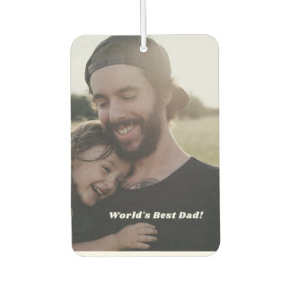 Add Your Own Dad And Child Photo Car Air Freshner Freshener