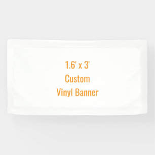 Add Your Own Design 1.6' x 3' Banner