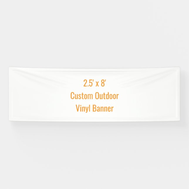 Add Your Own Design 2.5' x 8' Banner (Horizontal)
