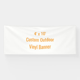 Add Your Own Design 4' x 10' Banner