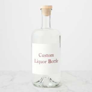 Add Your Own Design Liquor Bottle Label