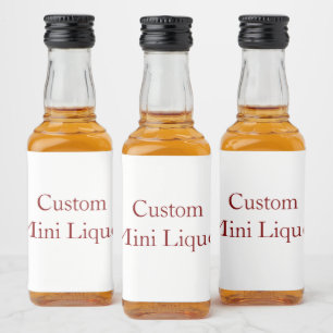 Add Your Own Design Mini Liquor Bottle Label