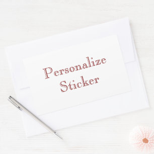 Add Your Own Design simple 4.5 x 2.7 inch (sh Rectangular Sticker