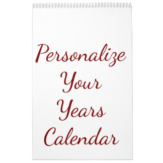 Add Your Own Design Single Page medium Calendar