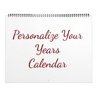 Add Your Own Design Two Page custom Large Calendar