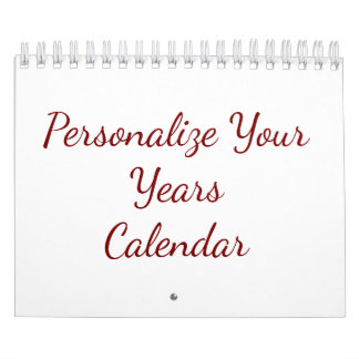 Add Your Own Design Two Page Small custom Calendar