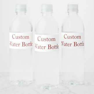 Add Your Own Design Water Bottle Label
