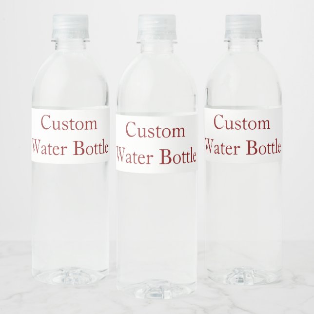 Add Your Own Design  Water Bottle Label (Bottles)